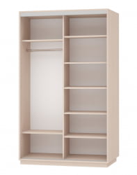 Шкаф-купе двухдверный Экспресс Дуо 1400х2400х Улица/Дуб молочный / 1400х2400h