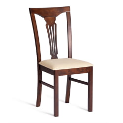 Стул Гермес/ Hermes дерево гевея, 43х49х94см, Cappuchino , ткань бежевая (S178-4)