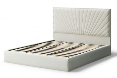 Кровать Леона, 2000кс1800 мм, серо-белый / 2000x1800