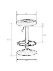 Табурет барный DOBRIN BRUNO (бежевый велюр (MJ9-10))