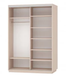 Шкаф-купе двухдверный Экспресс Дуо 1600х2200х Улица/Дуб молочный / 1600х2200h