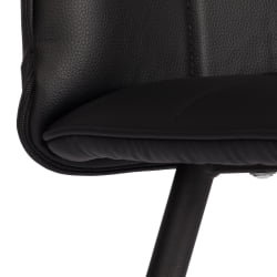 Металлический стул Бари ЛТ, экокожа, черная, 41х55х89 см / Bari LT,