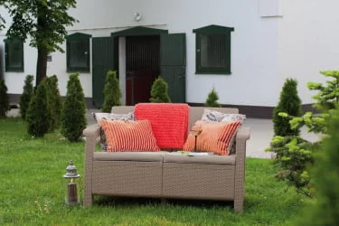 Диван двухместный Corfu Love Seat капучино