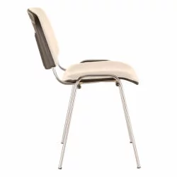 Стул для посетителей Iso CF-001 хром кожзам Бежевый