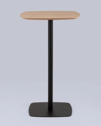 Стол барный Форм 60*60 Светлое дерево/черный / Form
