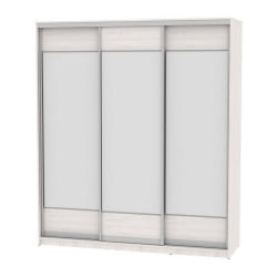 Шкаф-купе B-230х200х60-3(ЯАС-D8D8D8)