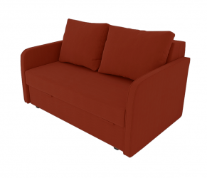 Диван велюр Лоджия Велюр (Berhouse) Цвет фасада: Оранж Велюто 27; Тип: Прямой; Материал фасада: Металл/Велюр