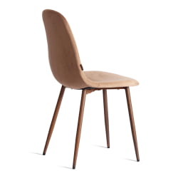 Металлический стул BREEZE (mod. JSC-58) Велюр/металл , 44 х 53 х 86 см, Dark brown (темно-коричневый) HLR11/ орех