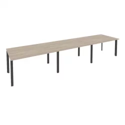 Стол переговорный (3 столешницы) ОНИКС О.МП-ПРГ-3.3 Дуб Аттик/Антрацит / ONIX O.MP-PRG-3.3