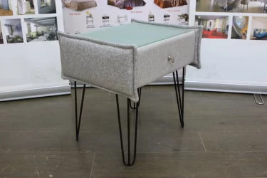 Тумбочка Лейд в ткани Тафт на опорах CХКС / Taft CHX