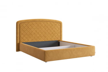 Кровать 1.6 Сильва 2 КМ1.6-18 медовый (велюр) / KM1.6-18