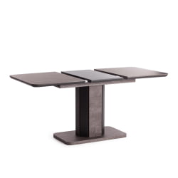 Стол обеденный SKAT ЛДСП/МДФ, 120-160х80х75 см, Оникс/Графит