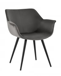 Стул Мэйсон Нев велюр Темно-серый / New