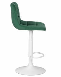 Стул барный DOBRIN TAILOR WHITE (зеленый велюр (MJ9-88))