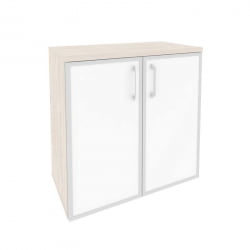 Шкаф низкий широкий ОНИКС О.СТ-3.2Р вхите Денвер Светлый / ONIX O.ST-3.2R white