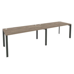 Рабочая станция на П-образном м/к ONIX O.MP-RS-2.4.8 Тиувуд Темный/Антрацит