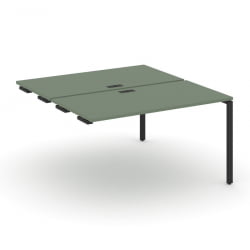 Двойной стол-приставка к опорным тумбам/шкафам CОНCЕПТ CН.ДСПР-004 Кобо Антрацит / CONCEPT CN.DSPR-004