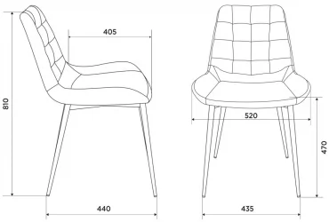 Стул для кухни Бюрократ КФ-6 Коричневый Лигхт 10 / KF-6 Light