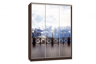 Шкаф-купе Бассо 7-600 27 СК-01Б25 венге / SK-01B25