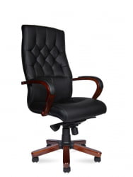 Кресло офисное Боттичелли P2338-L02 leather Черный