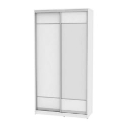 Белый шкаф-купе в спальню Б-220х120х60-3(Белый-Д7Д8) / B-220х120х60-3(Белый-D7D8)