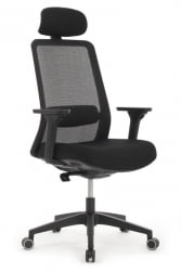 Кресло Ворк W-218C БЛАCК Черный / Work BLACK