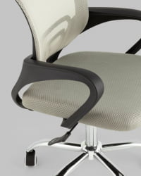 Кресло офисное TopChairs Simple New серый спинка сетка Кресло офисное TopChairs Simple New серый спинка сетка