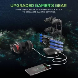 Геймерский стол c электрической регулировкой по высоте EUREKA ERK-EGD-S62B Черный с RGB