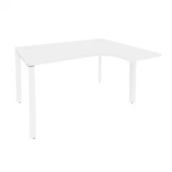 Стол эргономичный правый на П-образном м/к ОНИКС О.МП-СА-3Р Белый Бриллиант / ONIX O.MP-SA-3R