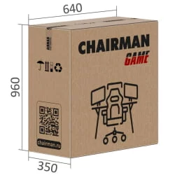 Кресло для геймеров CHAIRMAN GAME 35 Черный-св.серый