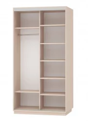 Шкаф-купе двухдверный Экспресс Дуо Комби 1200х2400h Белый снег Шкаф-купе двухдверный Экспресс Дуо Комби 1200х2400h Белый снег