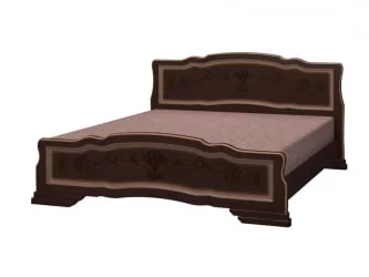 Кровать из массива Карина-6 200х140 Орех темный