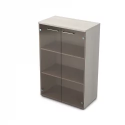 Шкаф средний со стеклом GLOSS LINE 9НШ.017.3 Ivory