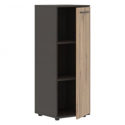 Шкаф-колонка с глухой средней дверью ЕДИС ЕМCС 42.1 Дуб Денвер светлый Мокко Мокко / EDIS EMCS