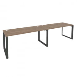 Рабочая станция на О-образном м/к ОНИКС О.МО-РС-2.4.7 Дуб Аризона/Антрацит / ONIX O.MO-RS-2.4.7