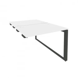 Стол-приставка двойной на О-образном м/к к опорым элем. ONIX O.MO-D.SPR-1.7 Белый Бриллиант/Антрацит