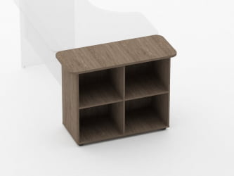 Тумба приставная к столу Glassy 3.18.12 Дуб Верцаска
