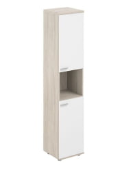 Шкаф высокий правый с нишей Sigma SG.866.OL.WH.WH.R Дуб светлый Белый Шкаф высокий правый с нишей Sigma SG.866.OL.WH.WH.R Дуб светлый Белый