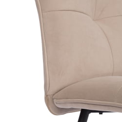 Стул обеденный Свеет флок , 46х55х88, бежевый/черный, 7 / Sweet