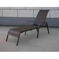 Шезлонг-лежак плетеный Берна A37A Brown Шезлонг-лежак плетеный Берна A37A Brown
