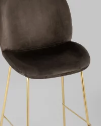 Стул барный Беетле голд Коричневый / Beetle gold