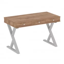 Стол письменный ХОМЕ ОФФИCЕ ВР.СП-1-118.М Дуб Табак/Серый металл / HOME OFFICE VR.SP-1-118.M