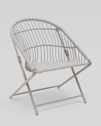 Комплект складной мебели для сада Солей светло-серый / Soley