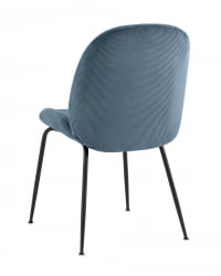 Стул Беетле велюр Голубой / Beetle