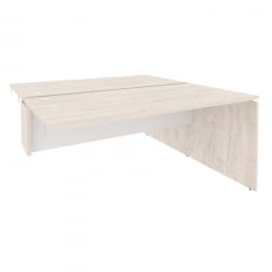 Стол-приставка двойной к опорным элементам ОНИКС О.Д.СПР-4.8 Денвер Светлый/Белый / ONIX O.D.SPR-4.8