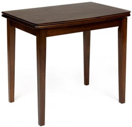 Стол TEODORO (mod. F-SHR3624RD W4) дерево гевея/мдф, 60x90(90x120)x76см, walnut (орех)