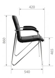 Комплект офисных кресел (6 шт.) Chairman 850 Н Бежевый / N