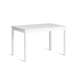 Обеденный комплект Хадсон (стол + 4 стула)/ Hudson Dining Set (mod.0102) МДФ/тополь/меламин, стол: 118х74х73 см, стул: 42,5x46,5x93,5 см, White (белый)
