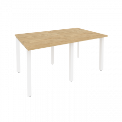 Стол переговорный (2 столешницы) ОНИКС О.МП-ПРГ-2.0 Тиквуд Светлый/Белый / ONIX O.MP-PRG-2.0