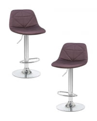 Стул барный ДОБРИН ДИНА (коричневый) 2 шт / DOBRIN DINA